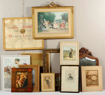 Lotto di Stampe, Cornice e Fotografie