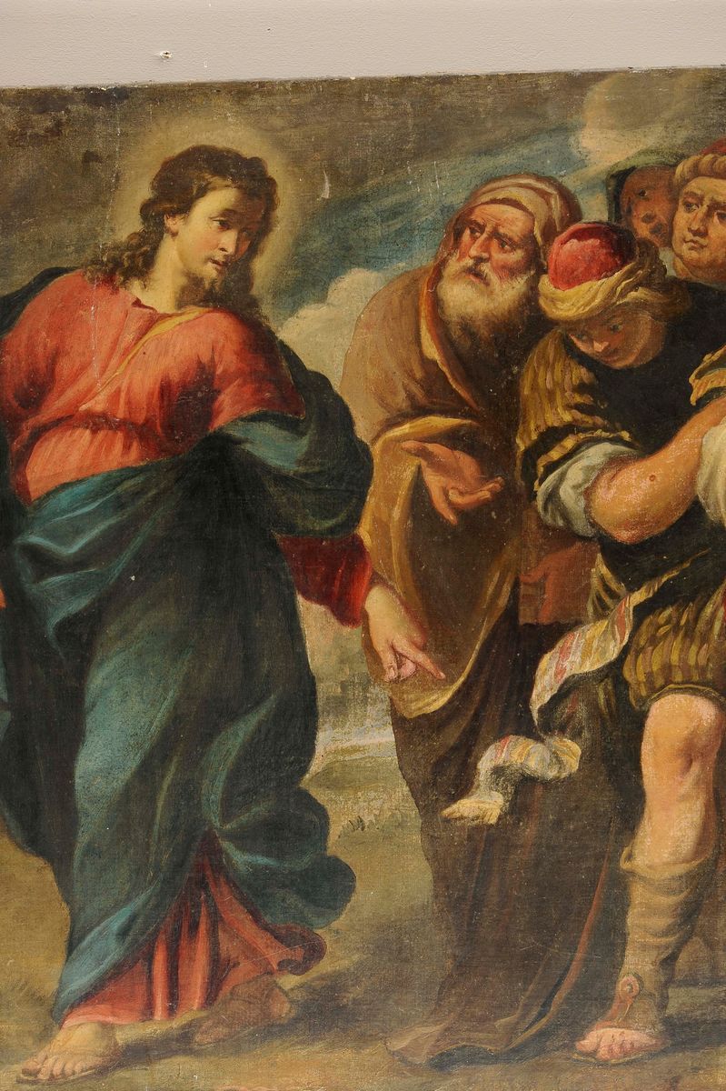 Giovanni Andrea Carlone (1626-1697)cristo e L’adultera