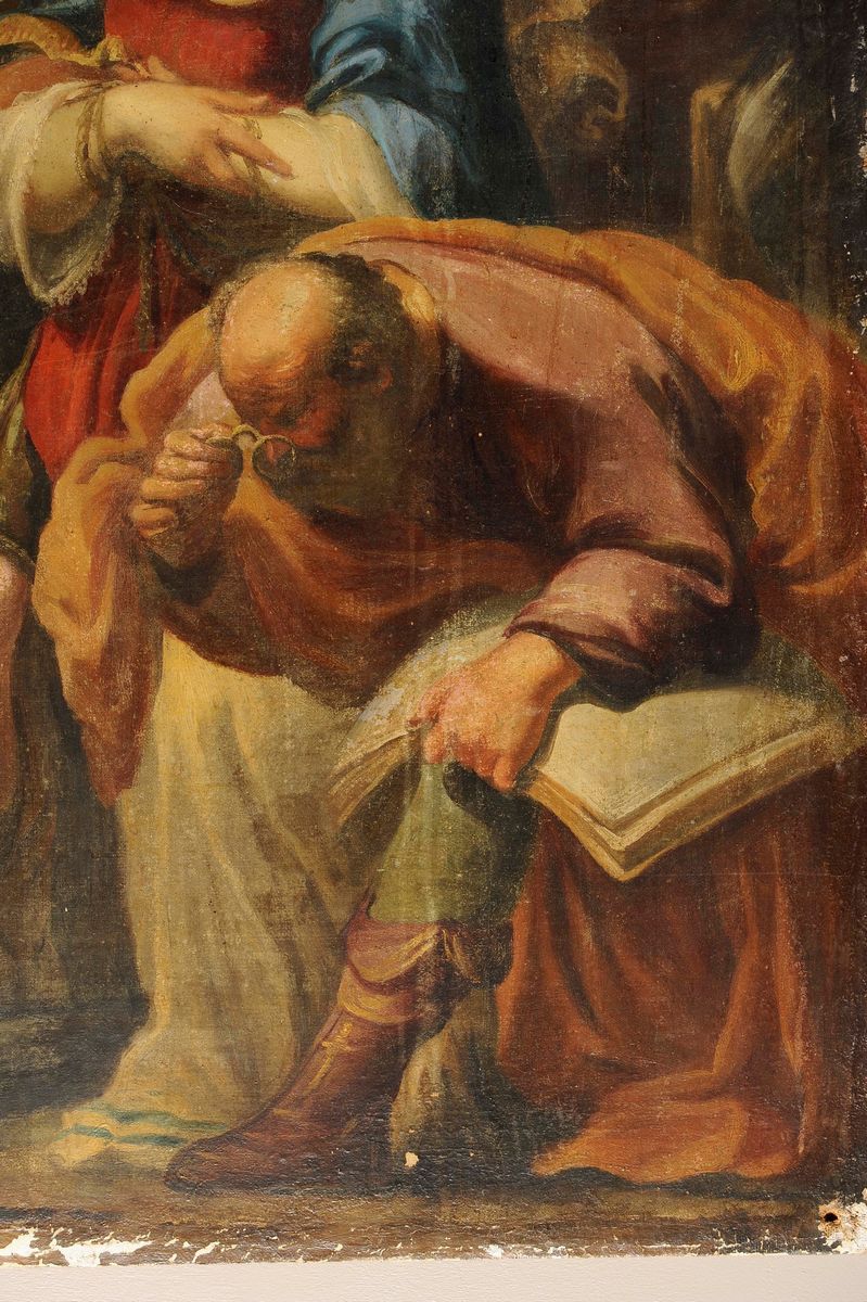 Giovanni Andrea Carlone (1626-1697)cristo e L’adultera