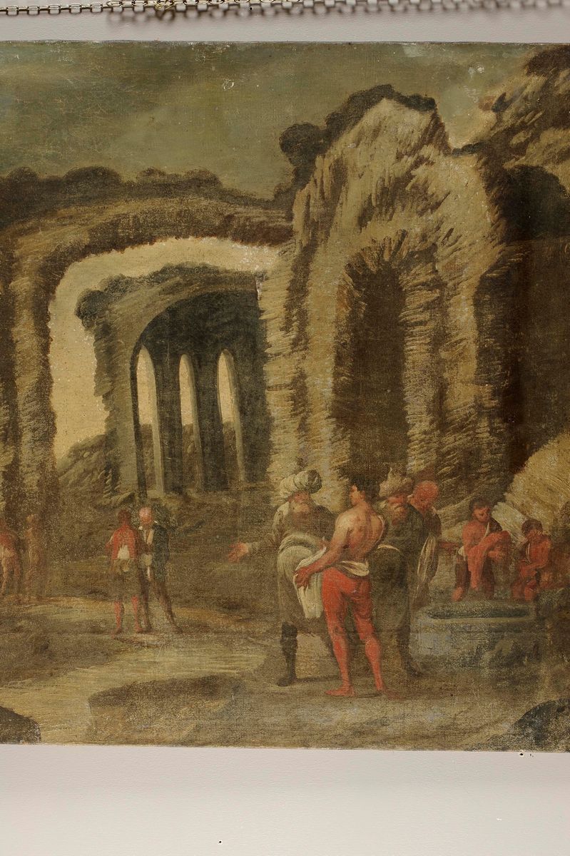Antonio Travi, Detto il Sestri (genova 1608-1665)paesaggio con Rovine