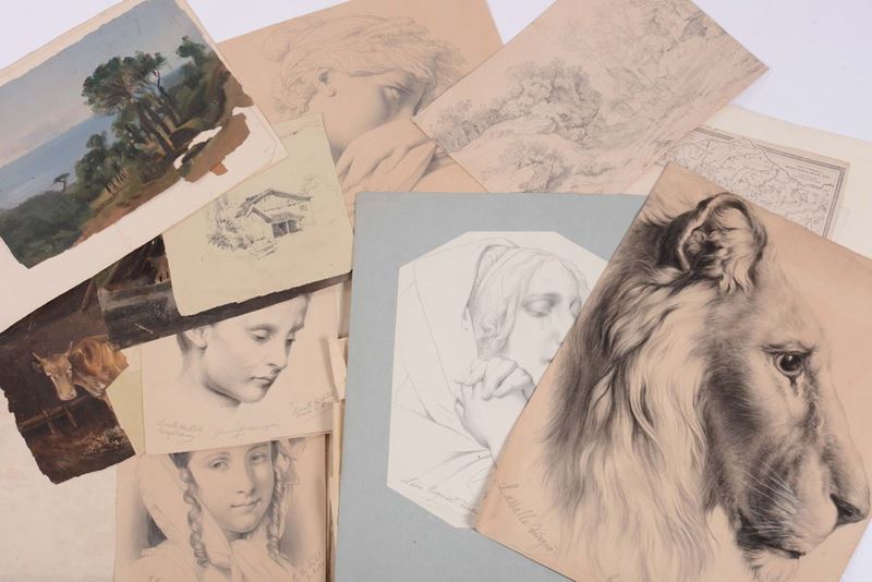 Cartella di disegni  - Auction Asta a Tempo Antiquariato - II - Cambi Casa d'Aste