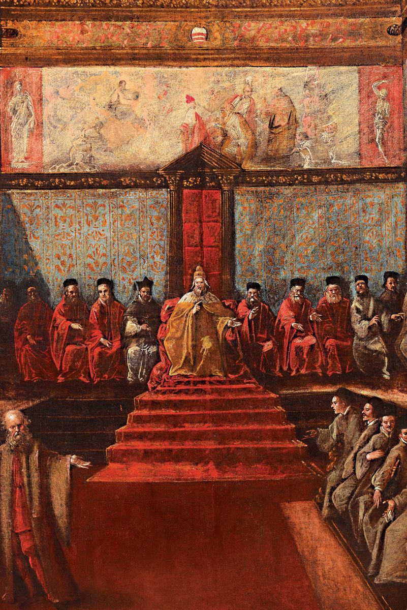 Pietro Malombra (venezia 1556-1618)il Doge e i Senatori nella Sala del Collegio in Palazzo Ducale