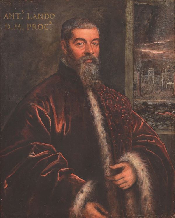 Domenico Robusti (Venezia 1560-1635), detto il Tintoretto, bottega di Ritratto di Antonio Landi, Procuratore di San Marco
