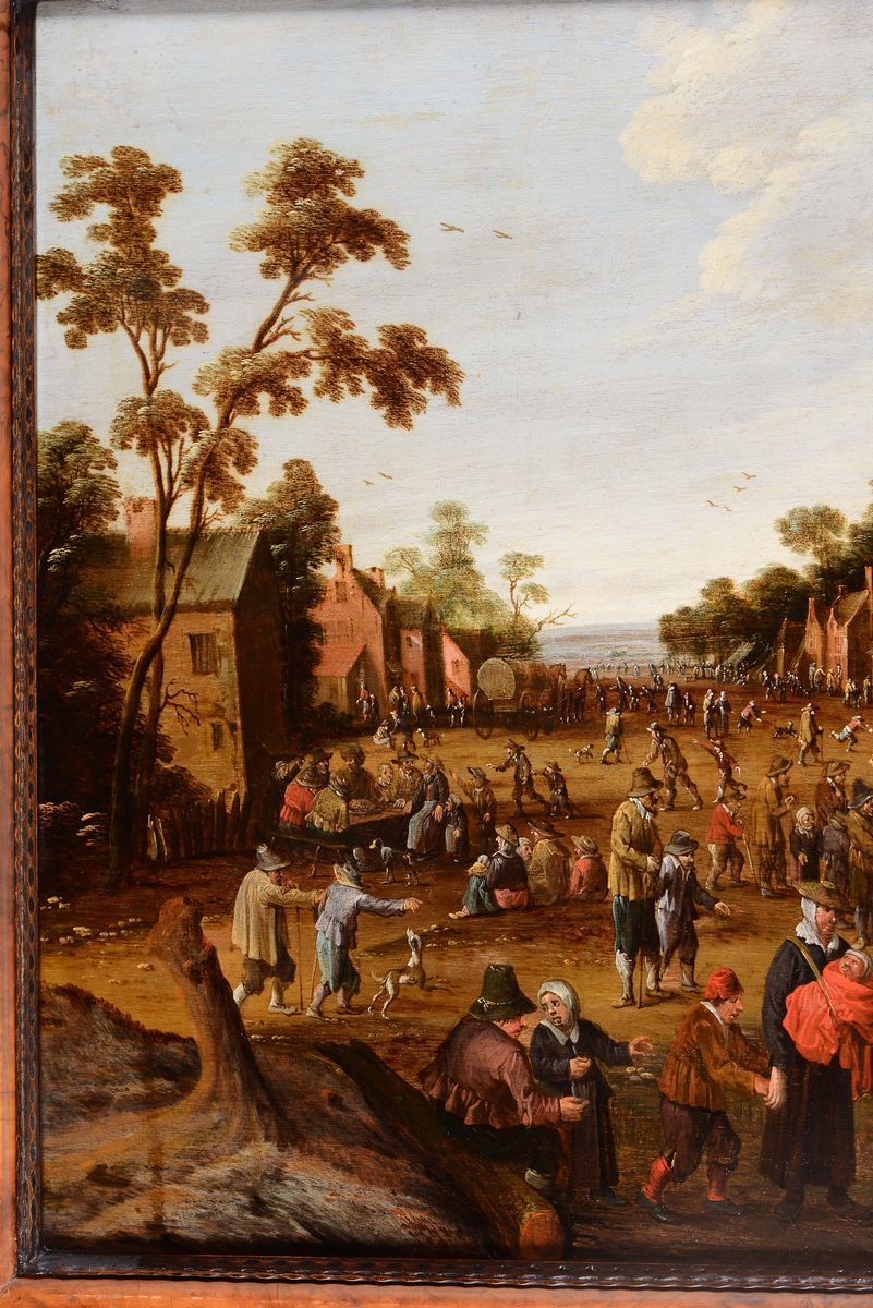 Joost Cornelisz Droochsloot (utrecht 1586-1666)scena Campestre con Contadini
