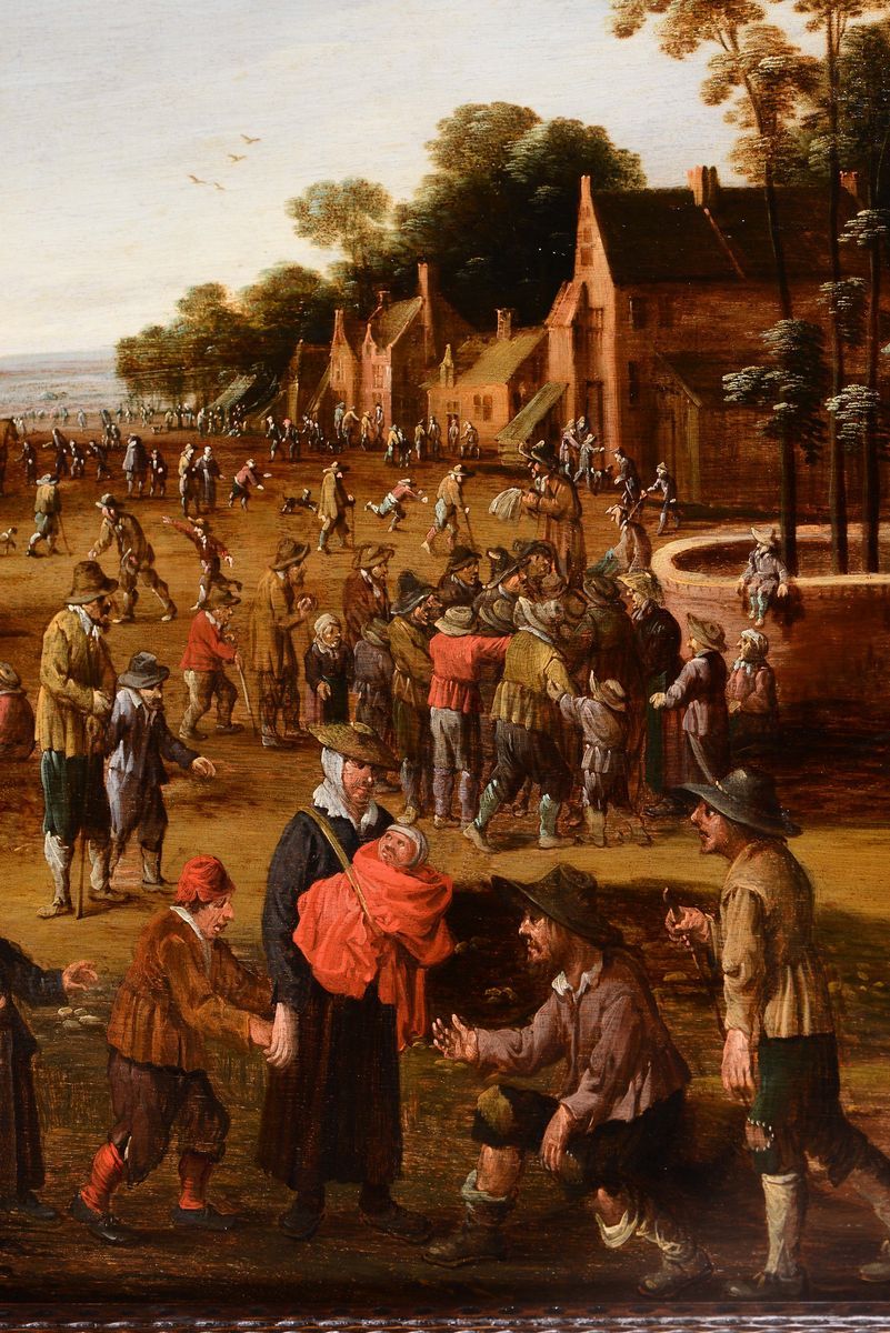 Joost Cornelisz Droochsloot (utrecht 1586-1666)scena Campestre con Contadini