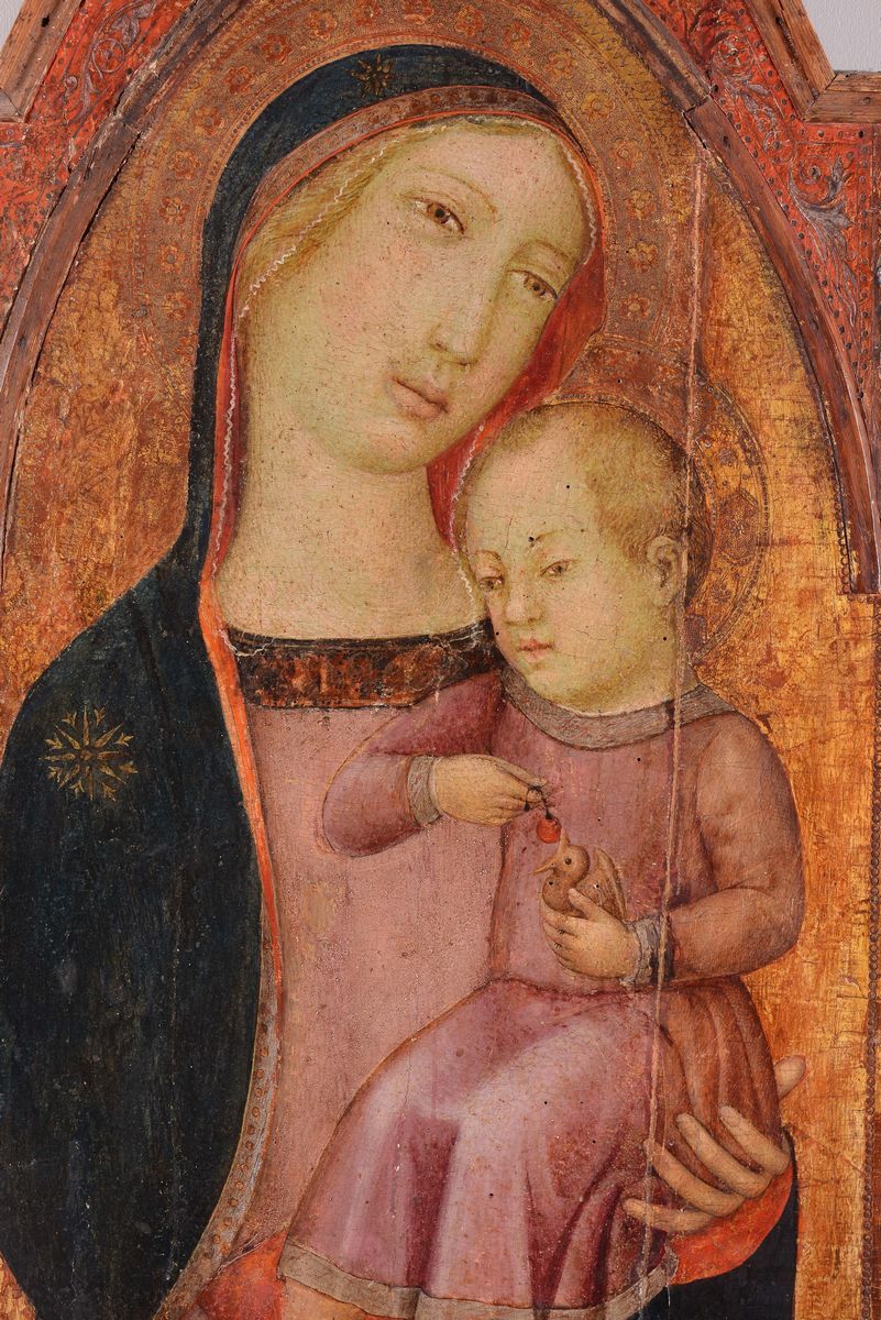 Scuola Senese del XIV Secolomadonna Col Bambino