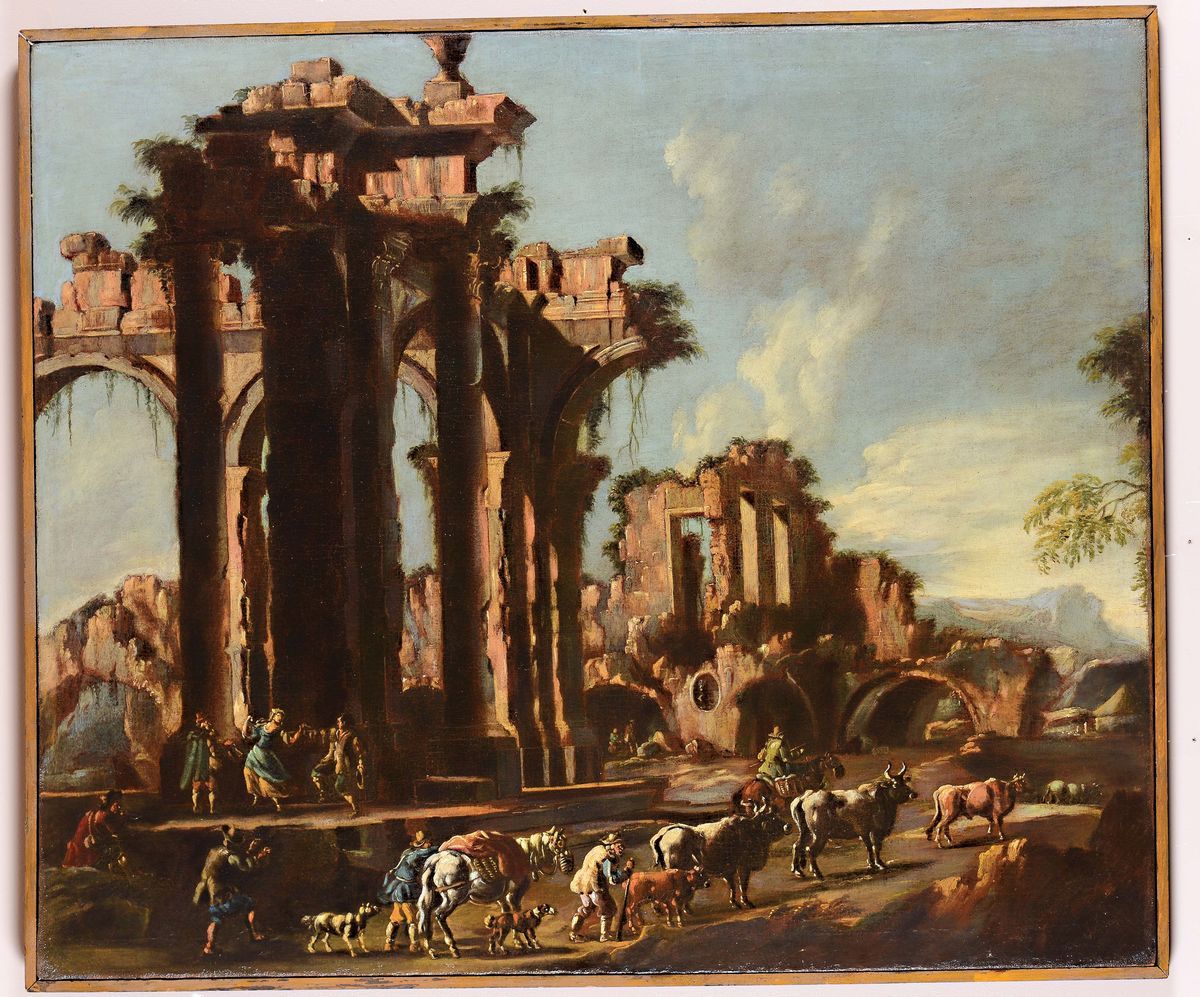 Famiglia Roos, XVIII Secoloarchitetture Classiche con Figure Architetture Classiche con Figure
