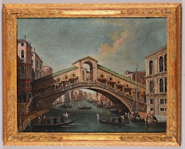 Scuola Veneziana del XVIII secolo Ponte di Rialto
