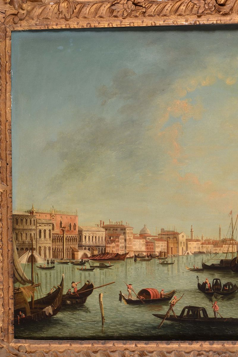 Giovanni Antonio Canal Detto Canaletto (venezia 1697-1768) Bottegaveduta del Canal Grande con la ...