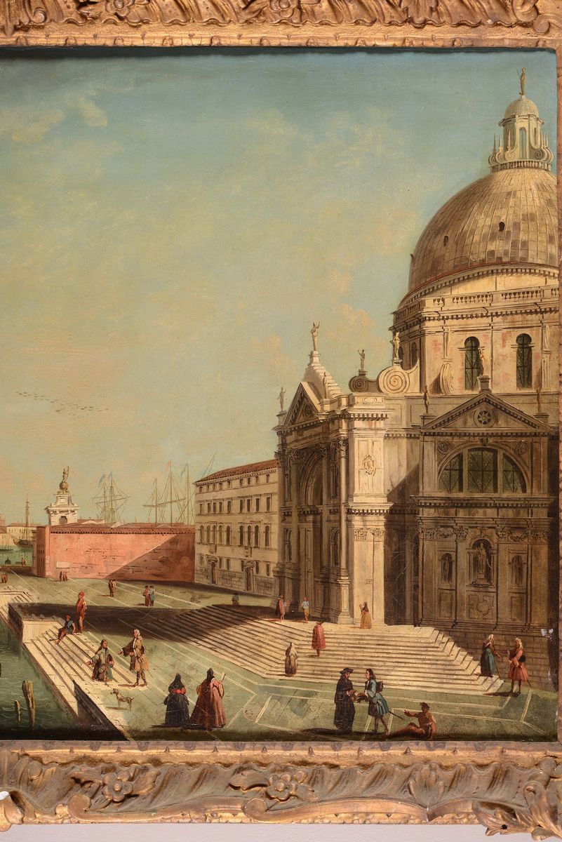 Giovanni Antonio Canal Detto Canaletto (venezia 1697-1768) Bottegaveduta del Canal Grande con la ...