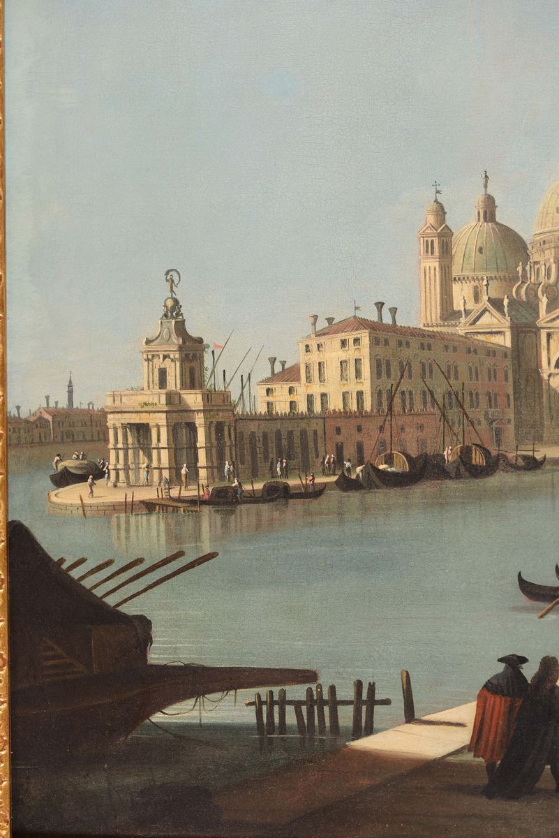 Giovanni Richter (stoccolma 1665 - Venezia 1745)veduta del Canal Grande dalla Piazzetta con la Pu...
