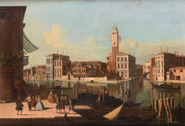 Giovanni Antonio Canal (Venezia 1697-1768), detto Canaletto, cerchia di Veduta del Canal Grande