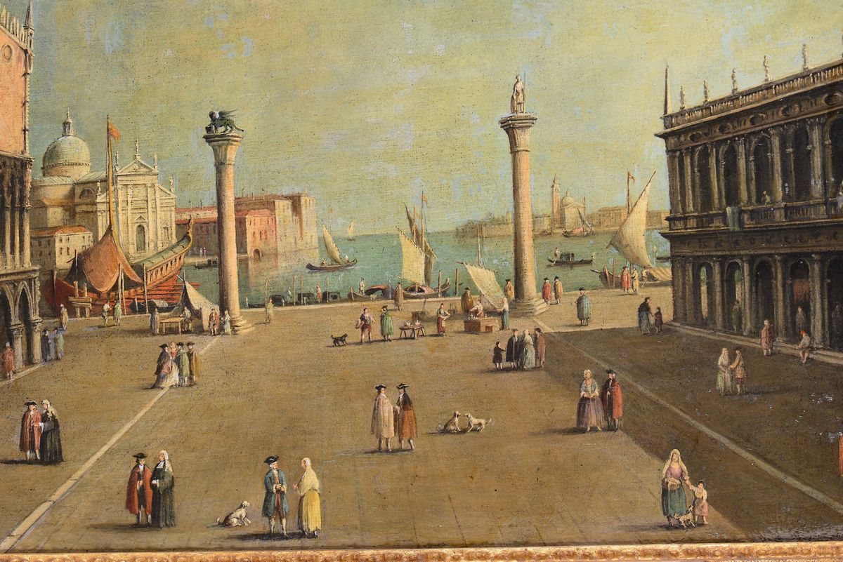 Scuola Veneta del XVIII Secolocerimonia Dogale All'interno del Cortile di Palazzo Ducale a Venezi...