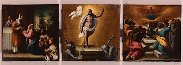 Giovanni Andrea Donducci, detto il Mastelletta (Bologna 1575 - 1655) Sei dipinti con episodi della vita di Gesù
