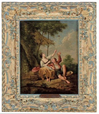 Francois Lemoyne (parigi 1688-1737)scene Galanti