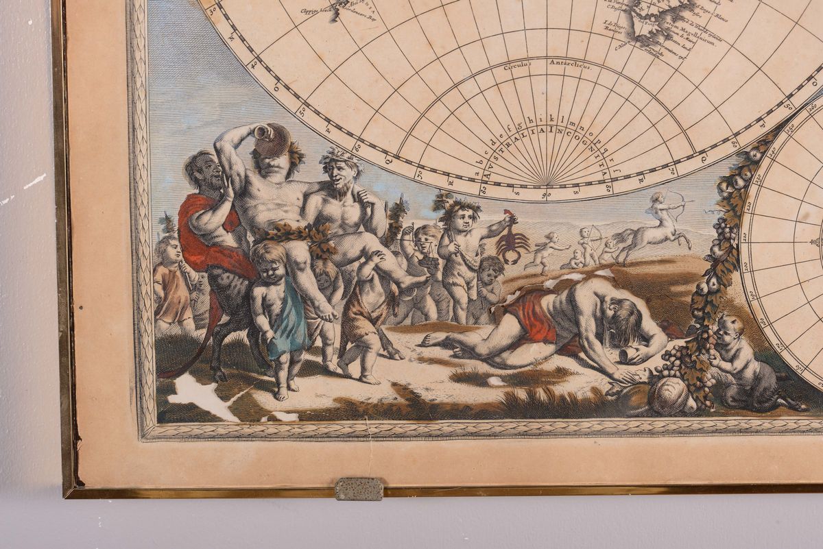 Planisfero Terreste, Edito da A.f. De Wit, XVIII Secolo