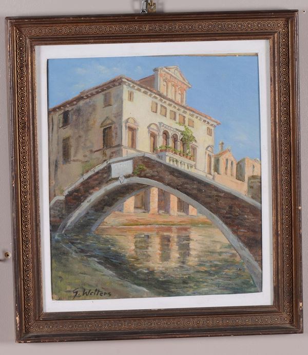 Guglielmo Welters (1913-2003) Ponte veneziano