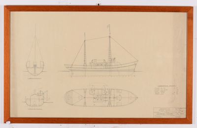 Ansaldo S.a Cantieri Navaliprogetto del Motopeschereccio San Gennaro 28/7/57