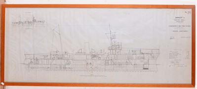 Ansaldo S.a Cantieri Navaliprogetto per Cannoniera da 850 Tonnellate, 1929
