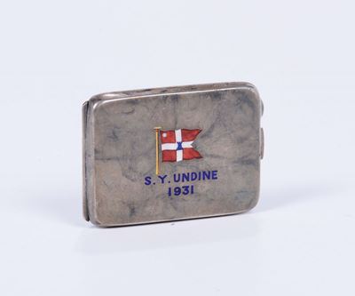 Portafiammiferi dello Steam Yacht Undine, 1931