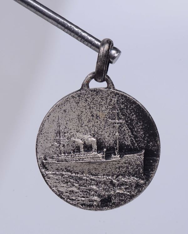 Medaglietta in argento del Piroscafo Augustus