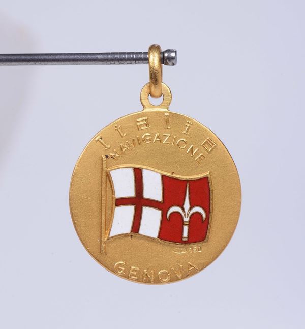 Medaglia in oro della Italia Navigazione, Genova