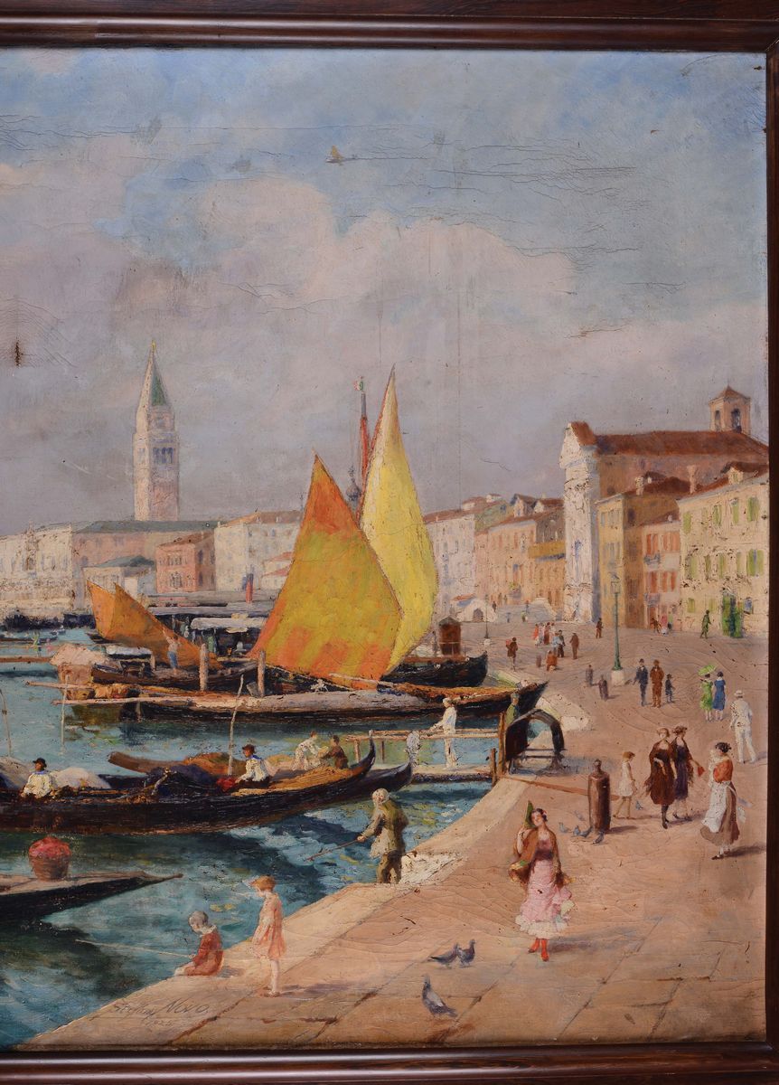 Stefano Novo (1862-1927)veduta di Venezia