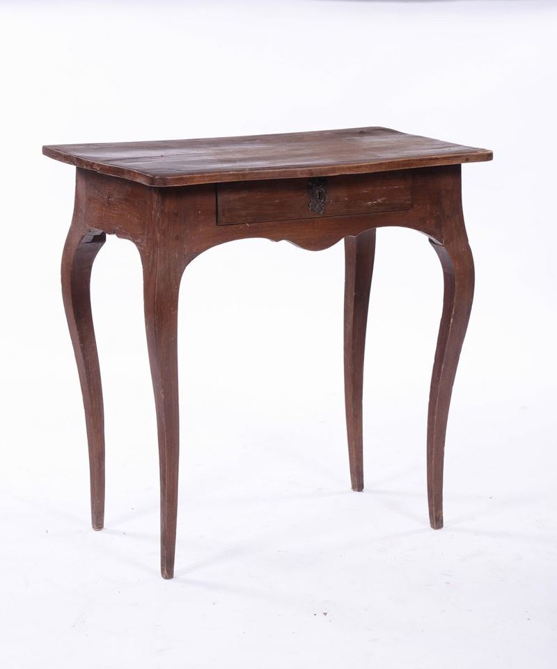 Tavolino ad un cassetto, XX secolo  - Auction Asta a Tempo Antiquariato - II - Cambi Casa d'Aste