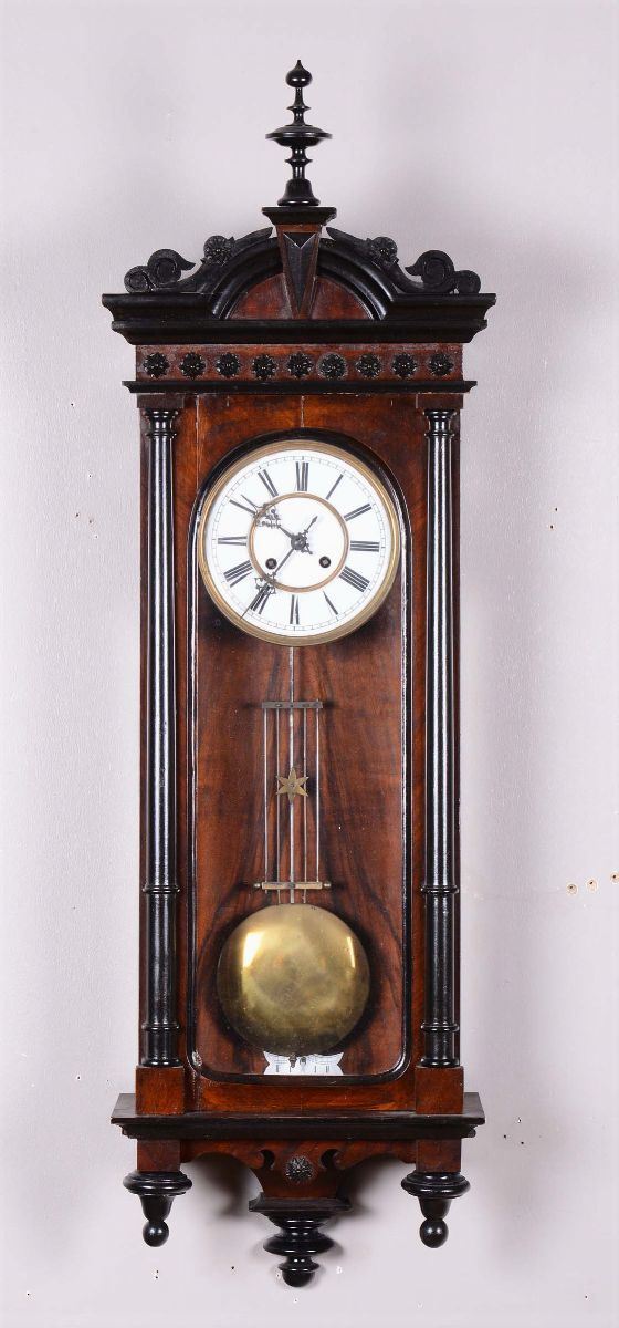Orologio regolatore da parete, XIX secolo  - Asta Antiquariato - Cambi Casa d'Aste