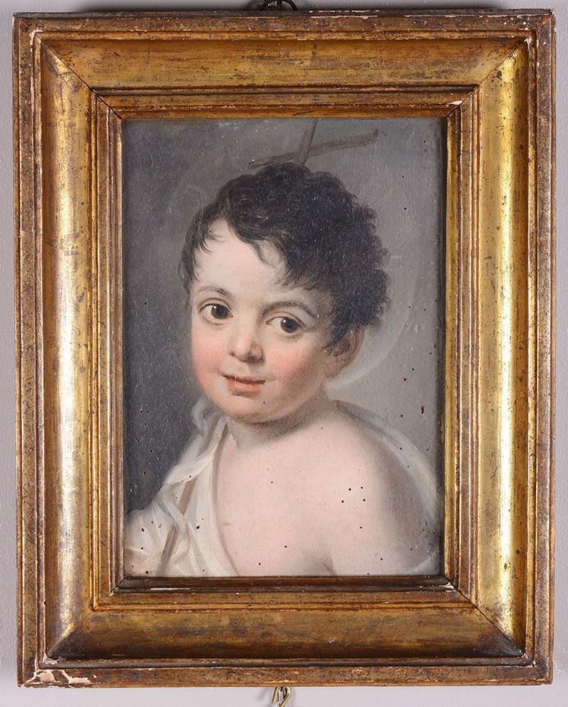 Scuola del XVIII secolo Ritratto di Santo Bambino  - Asta Antiquariato - Cambi Casa d'Aste