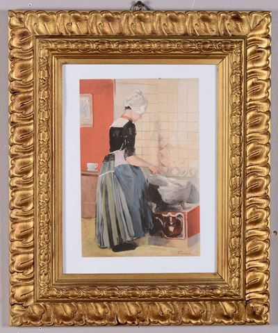 Ferdinand Jean Luigini (1870-1943)la Giovane Cameriera