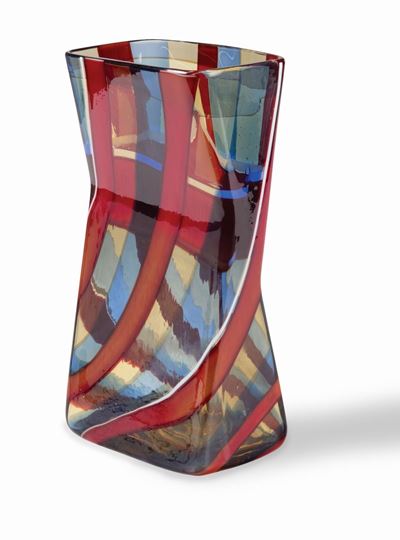 Venini, Murano, 1954 Ca Vaso Serie Scozzesi