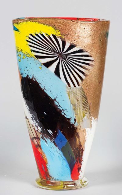 Dino Martens Vetreria Aureliano Toso, Murano, 1950 Ca Vaso Serie Oriente