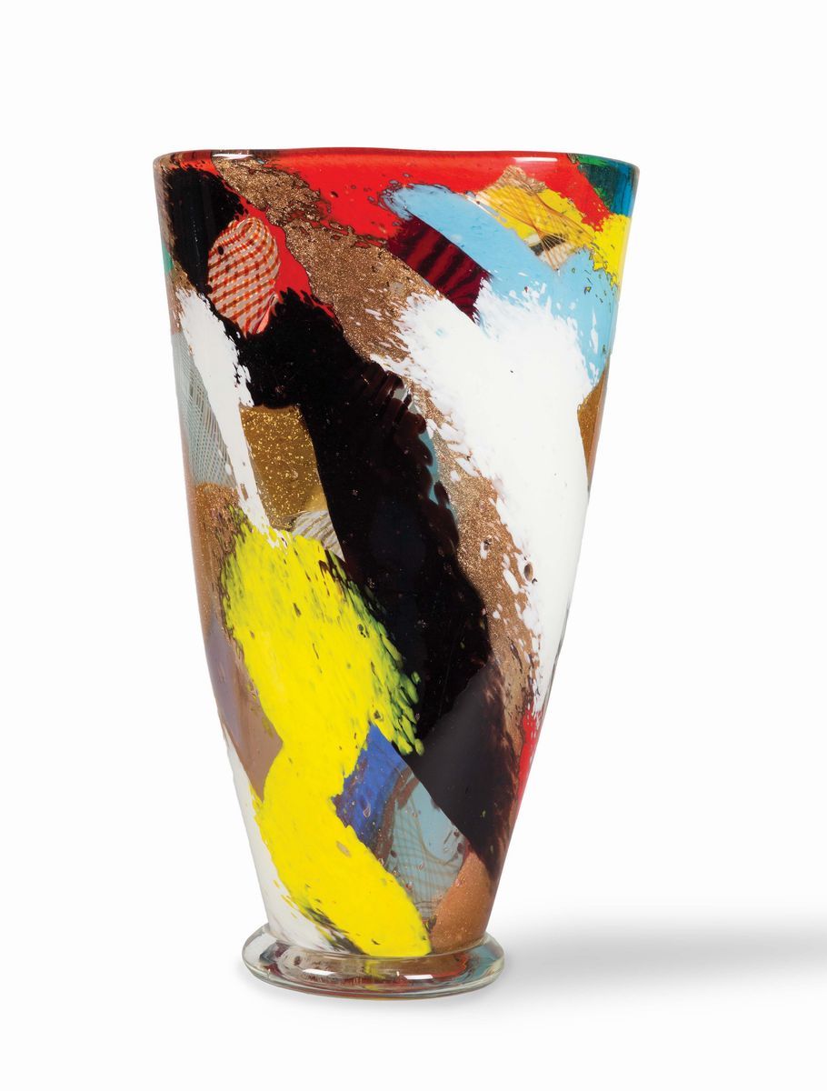 Dino Martens Vetreria Aureliano Toso, Murano, 1950 Ca Vaso Serie Oriente