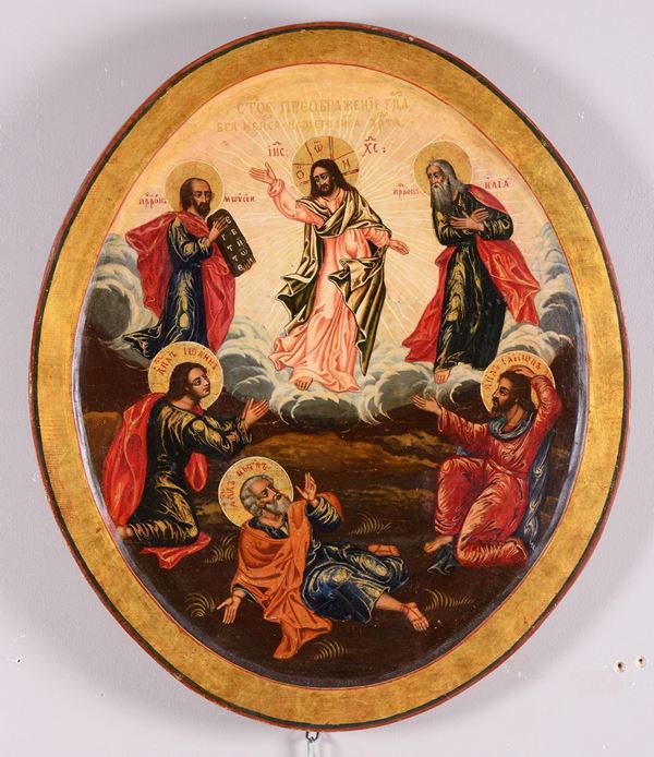 Icona raffigurante la Trasfigurazione sul Monte Tabor, metà XIX secolo