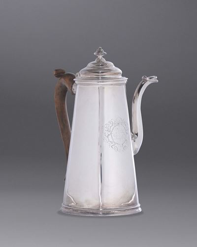 Caffettiera in Argento, Londra 1708