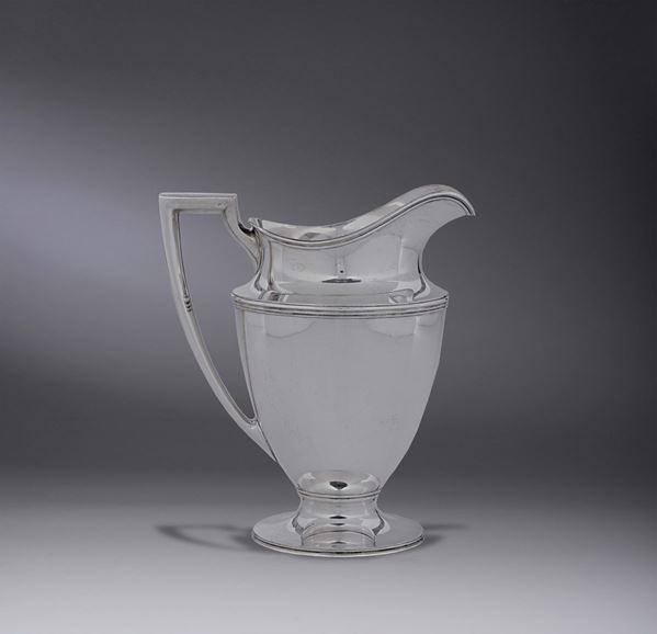 A sterling silver jug, Tiffany, USA, first half of the 20th century