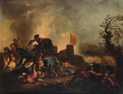 Scuola del XVIII Secolobattaglia