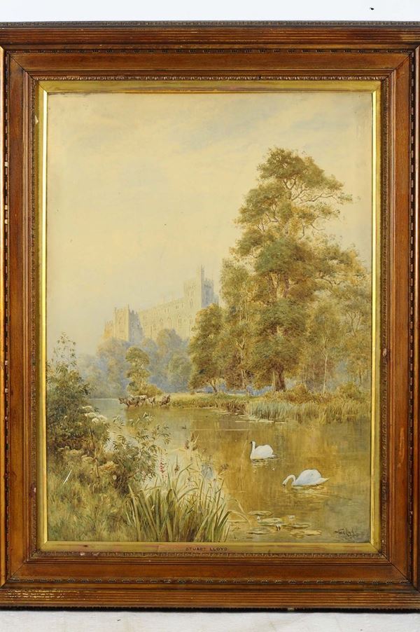 Walter Stuart Lloyd (1845-1959) Paesaggio fluviale