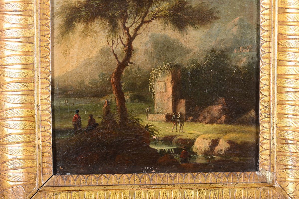 Scuola del XVIII Secolopaesaggio con Albero