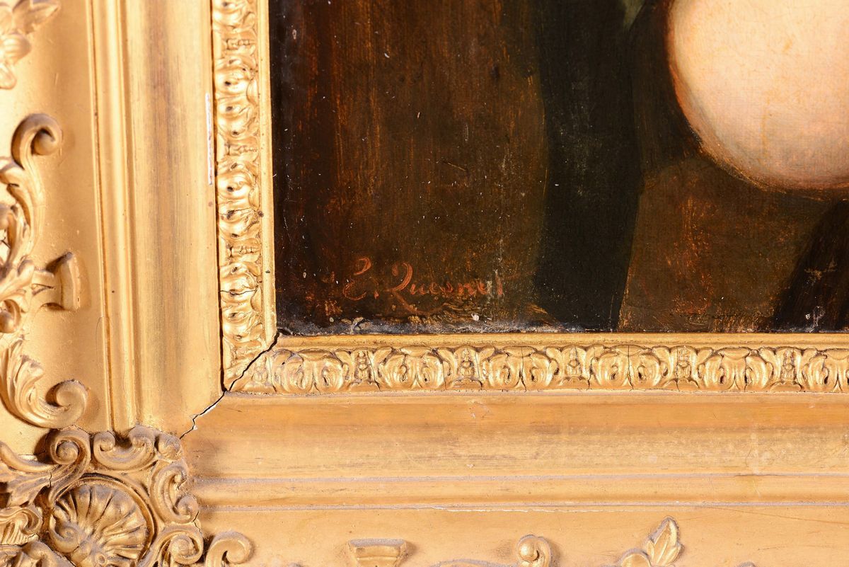 Anonimo del XIX Secoloritratto Femminile in Nero