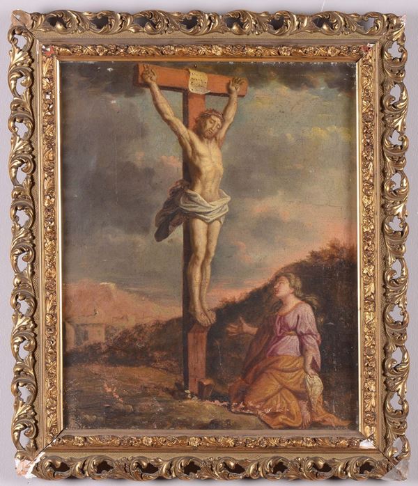 Scuola del XVIII secolo Crocefissione