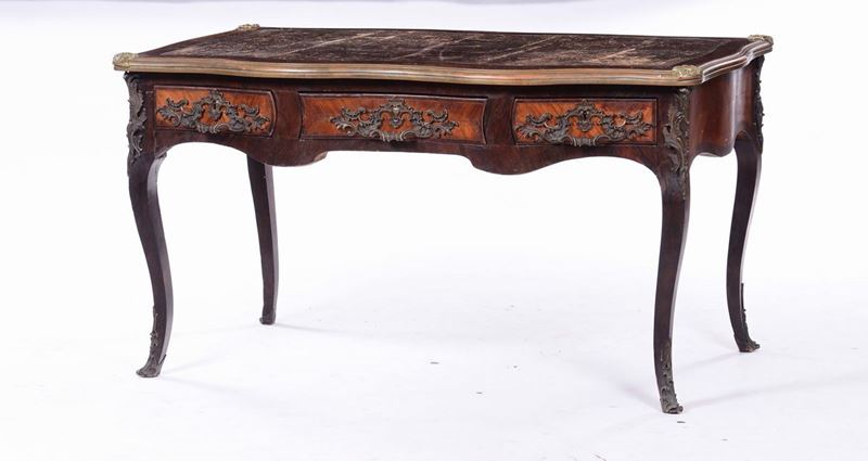 Scrittoio interamente lastronato, XIX secolo  - Auction Fine Art - Cambi Casa d'Aste