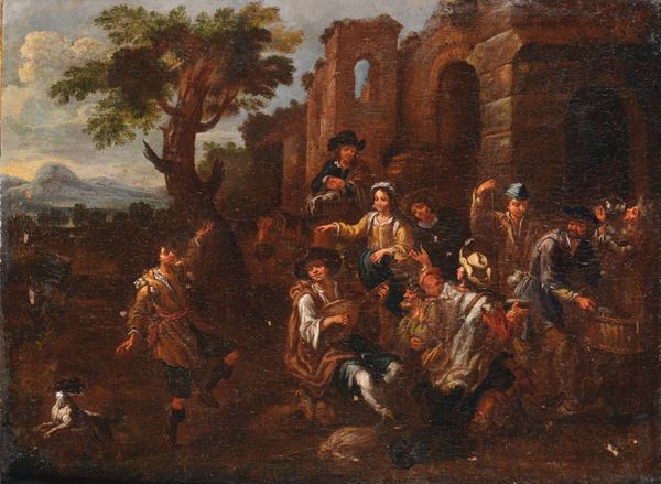 Christian Reder (1656-1729) attribuito a Festa campestre