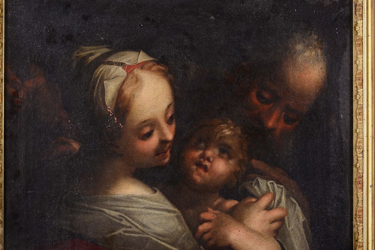 Scuola Dell'italia Settentrionale del XVII Secolomadonna con Bambino e San Giuseppe