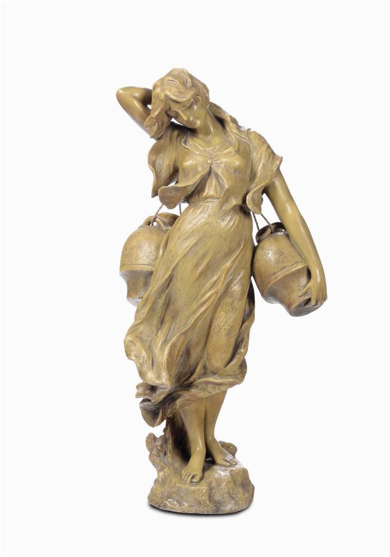 Goldscheider - Vienna Portatrice d’acqua  - Asta Antiquariato - II - Cambi Casa d'Aste
