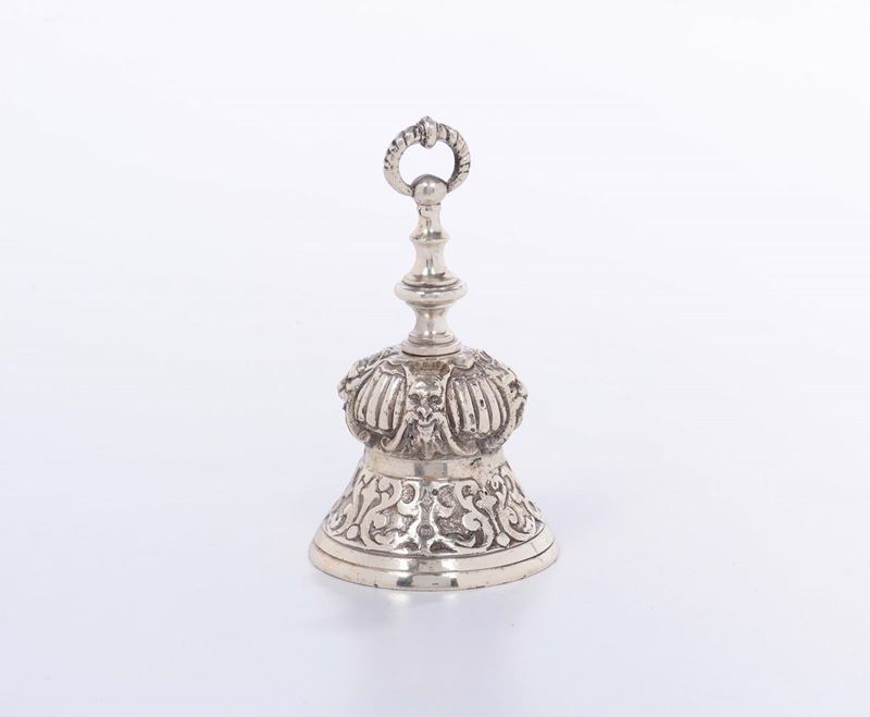 Campanello in argento  - Auction Asta a Tempo Antiquariato - Cambi Casa d'Aste