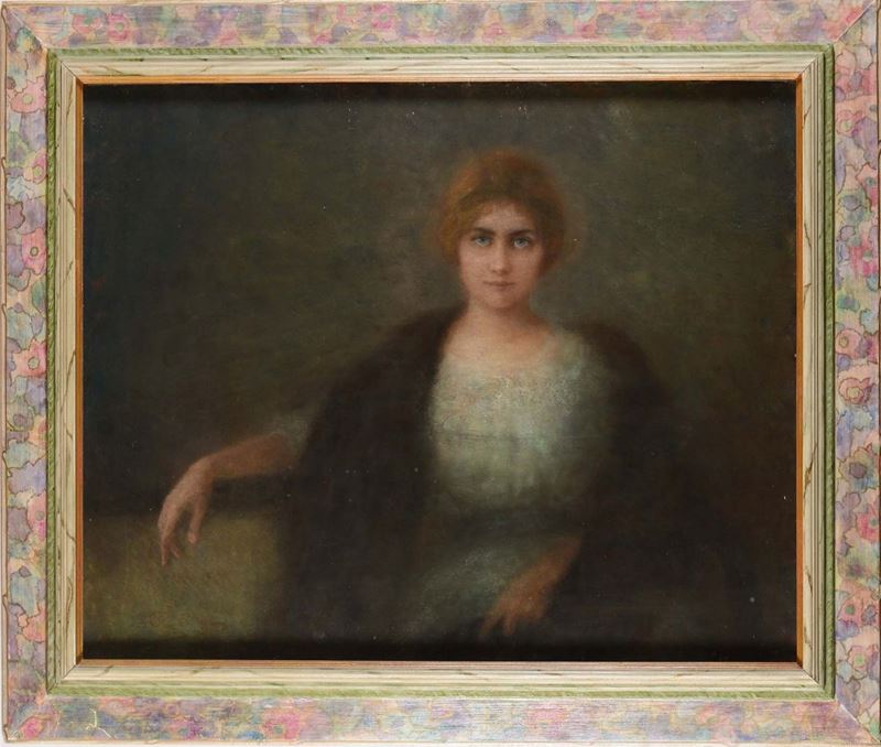 Anonimo del XIX secolo Ritratto di ragazza  - Auction Paintings Timed Auction - Cambi Casa d'Aste
