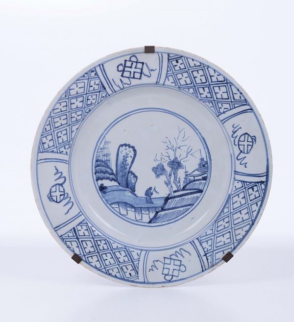 Piatto in ceramica, Delft XX secolo
