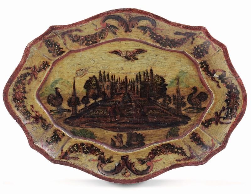 Vassoietto ovale sagomato, Venezia metà XVIII secolo  - Asta Importanti Arredi e Oggetti d'Arte - Cambi Casa d'Aste